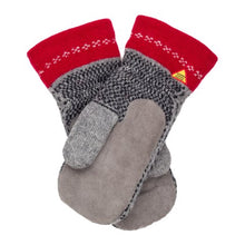 Load image into Gallery viewer, Skaftö Pattern Suede Palm Swedish Mittens