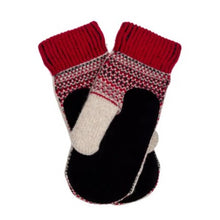 Load image into Gallery viewer, Dalarna Pattern Suede Palm Swedish Mittens