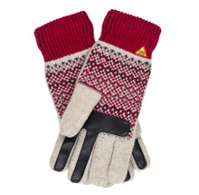 Load image into Gallery viewer, Dalarna Pattern Merino Wool Touchscreen Gloves