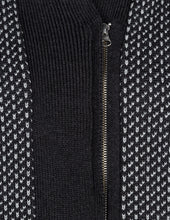 Load image into Gallery viewer, Skaftö Pattern Merino Wool Zip Front Sweater