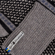 Load image into Gallery viewer, Skaftö Black Pattern Swedish Over Knee Socks