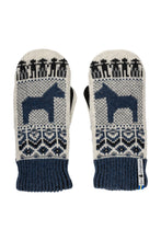 Load image into Gallery viewer, Dalarna Pattern Suede Palm Swedish Mittens