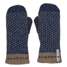 Load image into Gallery viewer, Skaftö Pattern Suede Palm Swedish Mittens