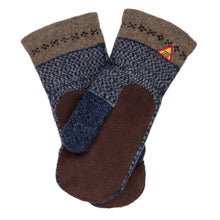 Load image into Gallery viewer, Skaftö Pattern Suede Palm Swedish Mittens