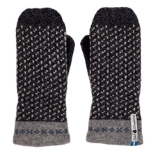 Load image into Gallery viewer, Skaftö Pattern Suede Palm Swedish Mittens