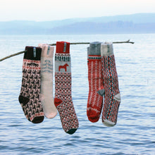 Load image into Gallery viewer, Dalarna Pattern Swedish Socks
