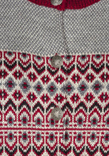Load image into Gallery viewer, Dalarna Pattern Merino Wool Cardigan Sweater