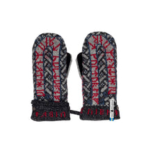 Load image into Gallery viewer, Futhark Pattern Suede Palm Swedish Mittens
