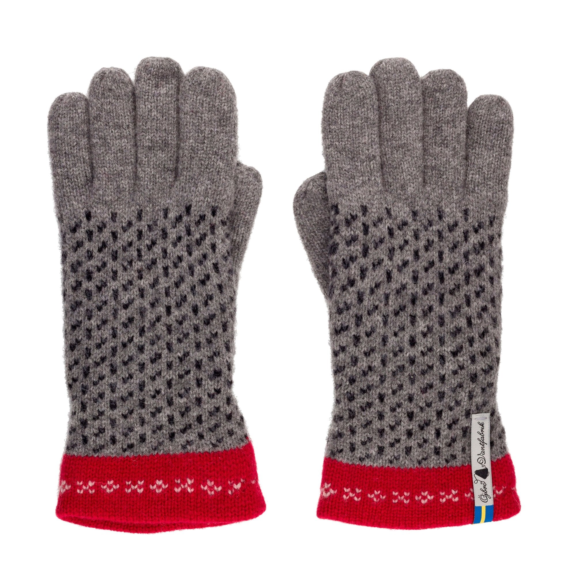 Skafto Pattern Swedish Gloves Ojbro Vantfabrik - 100% Merino Wool