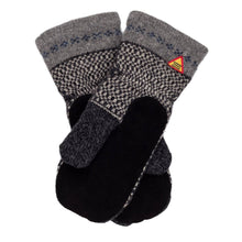 Load image into Gallery viewer, Skaftö Pattern Suede Palm Swedish Mittens