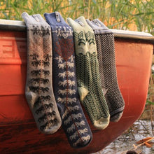 Load image into Gallery viewer, Fager Pattern Swedish Socks